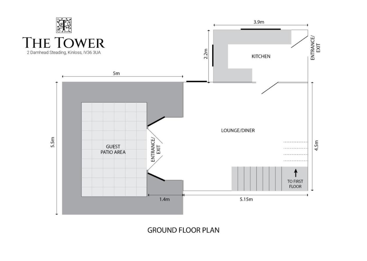 The Tower, Moray Firth Holiday Home Kinloss Eksteriør bilde